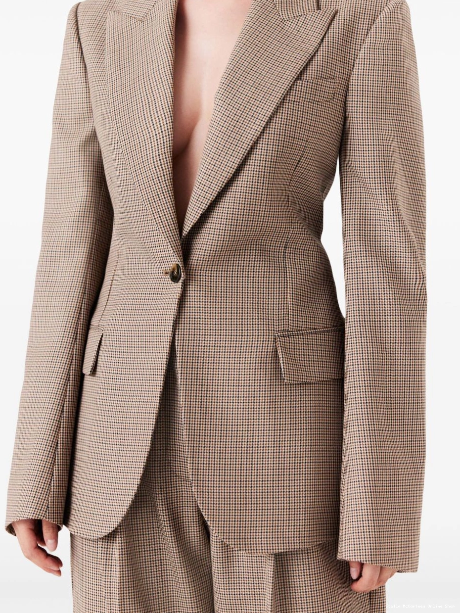 Cheap Stella Women checkered McCartney blazer 0331